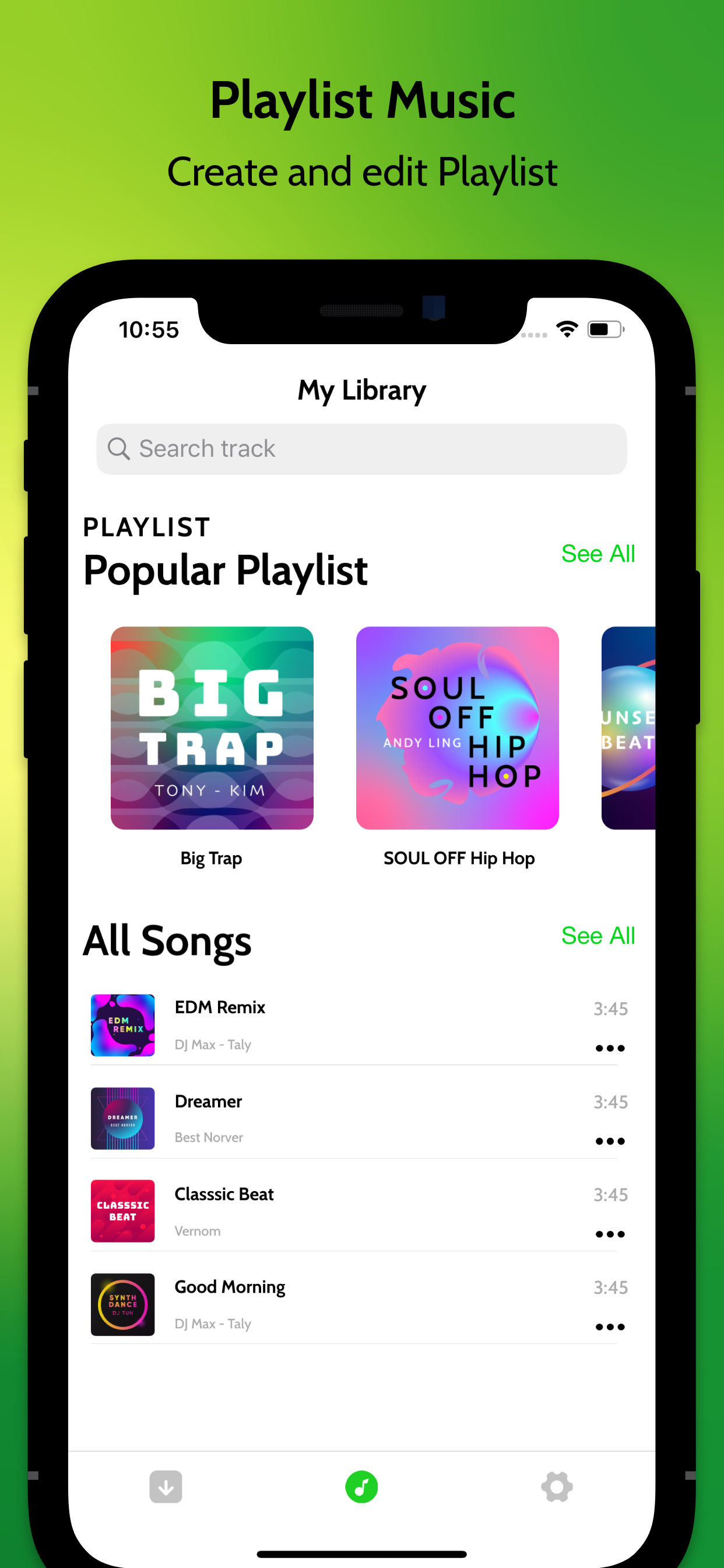 Cloud Music supporting screenshot