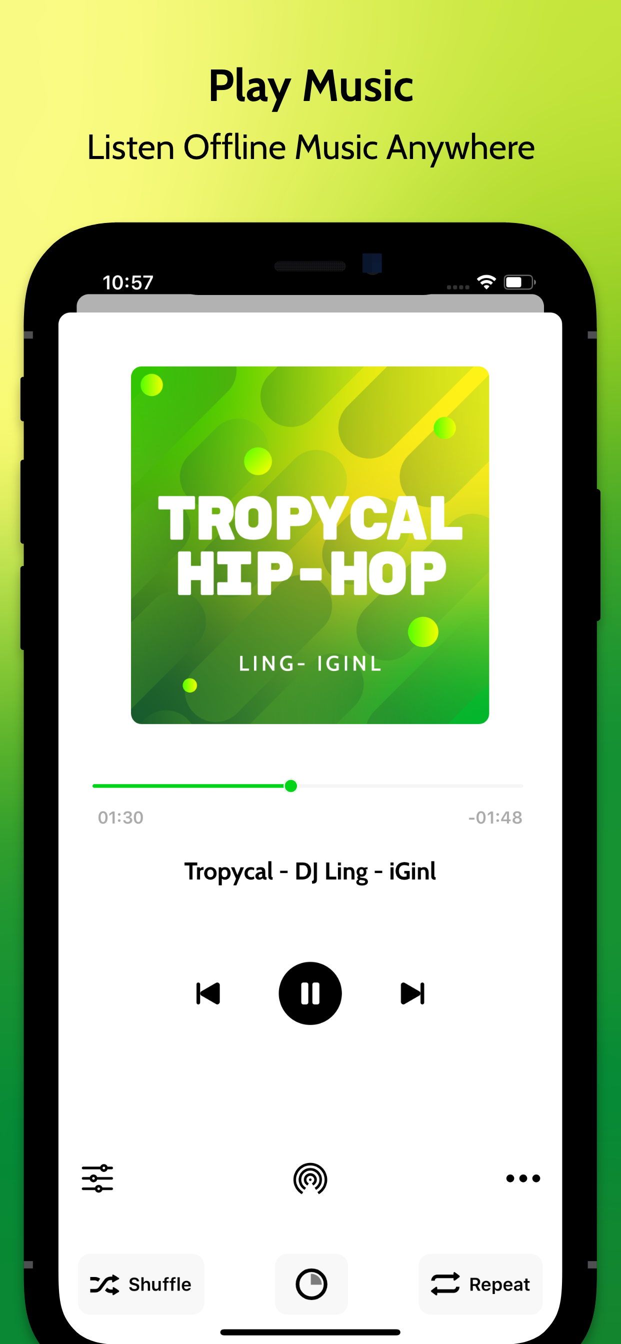 Cloud Music supporting screenshot