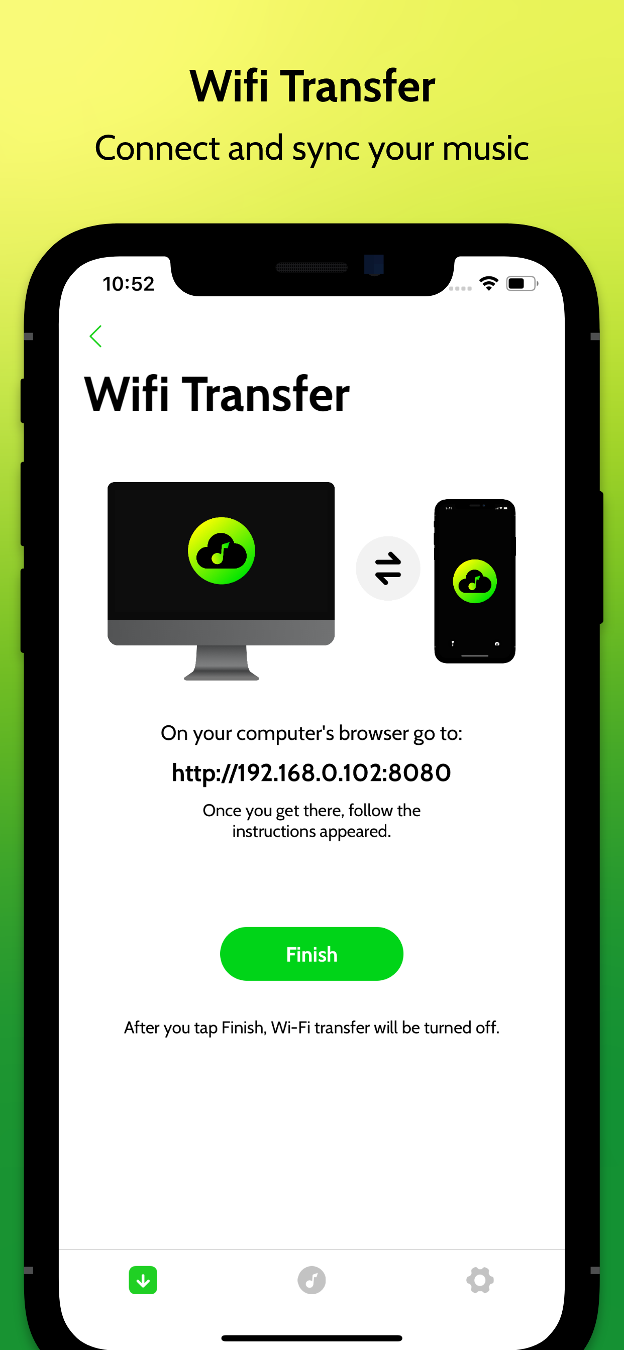 Cloud Music supporting screenshot